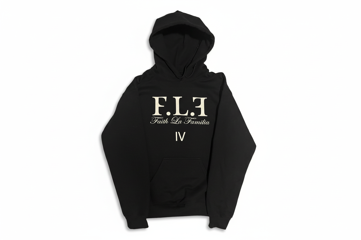 F.L.H Hoodie with white background